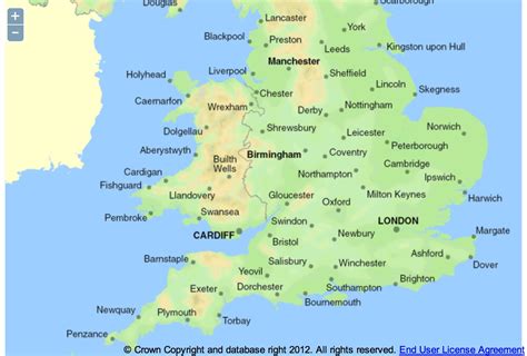 list of uk towns